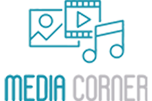 Media corner logo